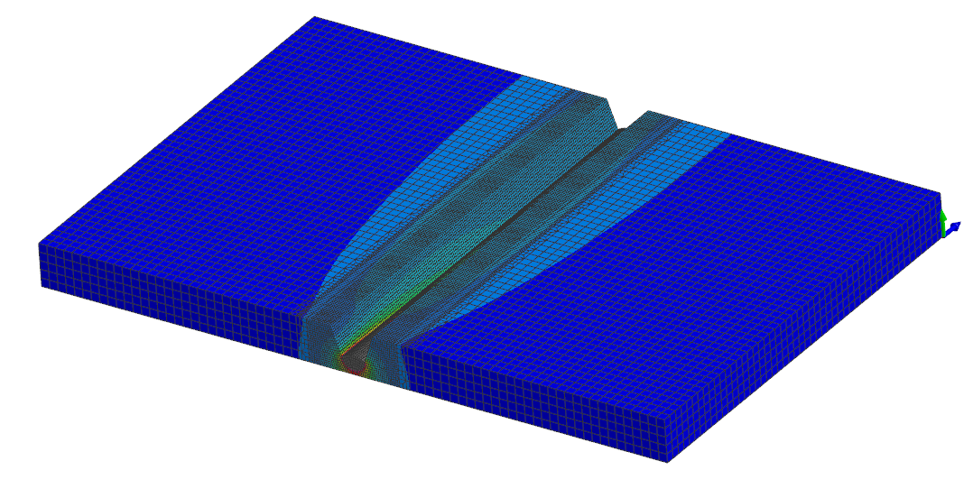 平板对接焊模型