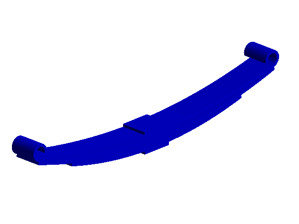 ANSYS workbench 板簧非线性静力学分析