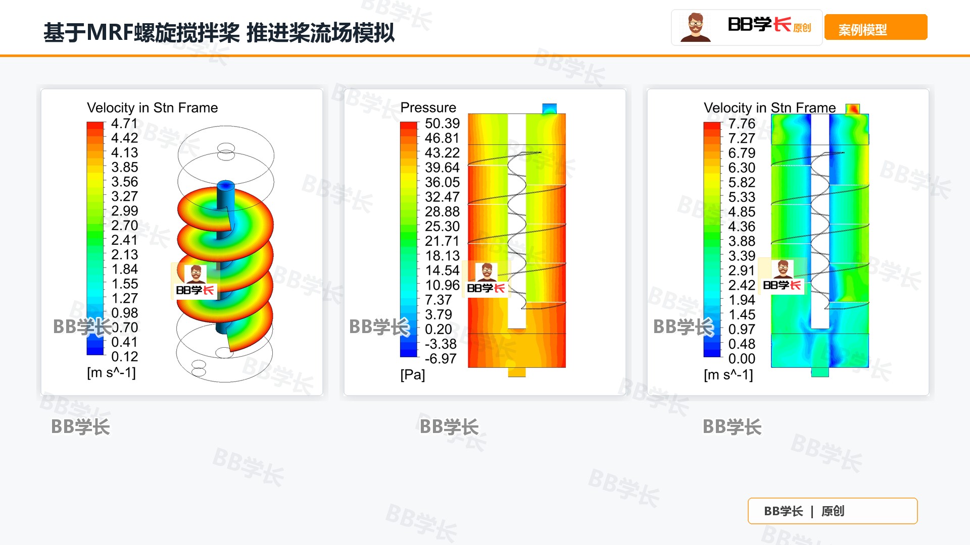 基于MRF螺旋搅拌桨 推进桨流场模拟