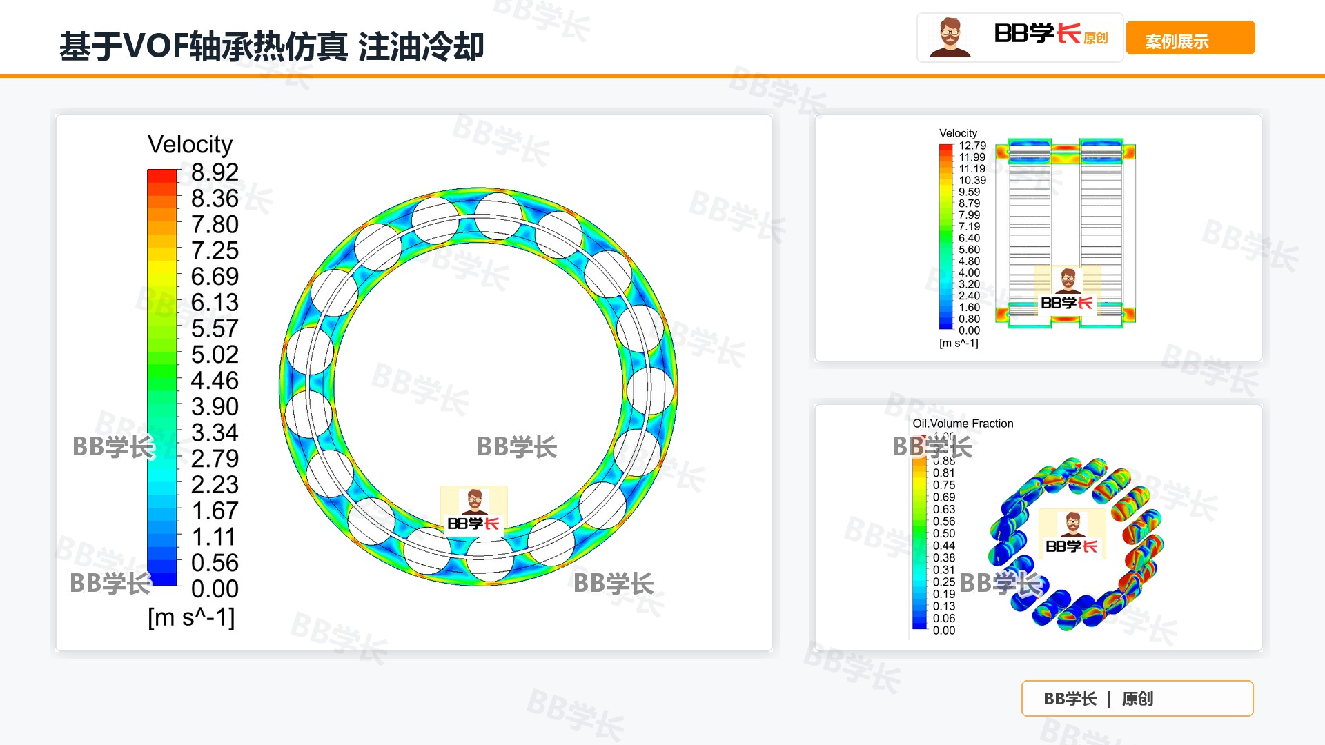 基于VOF轴承热仿真 注油冷却