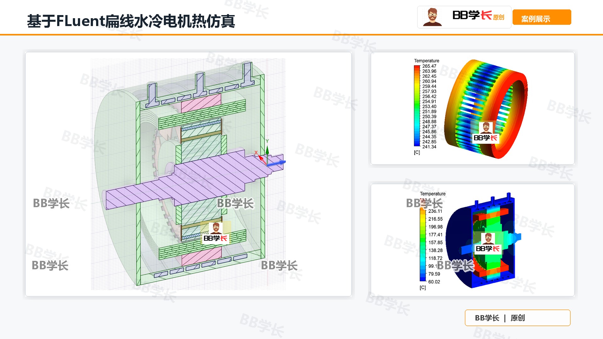 基于FLuent扁线水冷电机热仿真