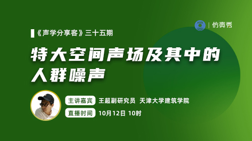 天津大学王超副研究员：特大空间声场及其中的人群噪声