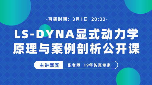 LS-DYNA显式动力学原理与案例剖析公开课