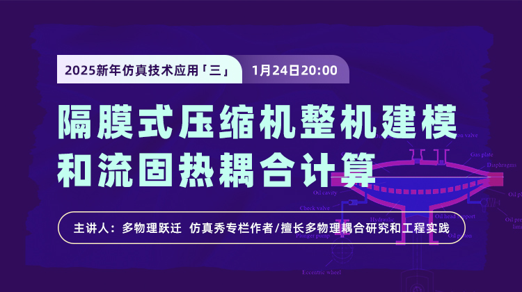 工业品研发应用：隔膜式压缩机整机建模和流固热耦合计算（上）