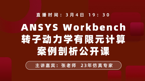 ANSYS Workbench转子动力学有限元计算案例剖析公开课