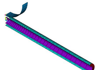 案例：LSDYNA用刚性冲头折弯管（难点：质量点及连接）