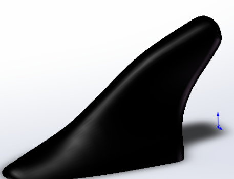 用SolidWorks绘制一个汽车鱼尾天线模型，放样这一步比较难
