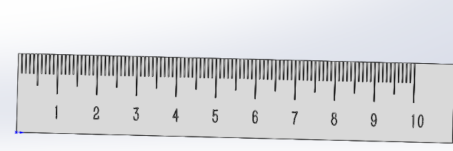 用SolidWorks建模一把钢尺，刻度数字递增阵列才是画图的关键