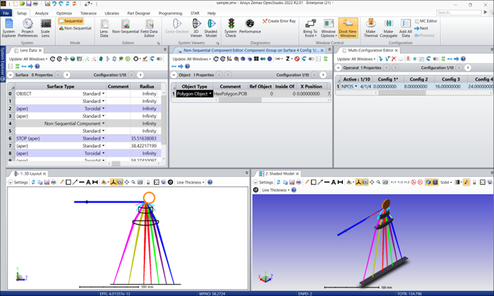 Ansys Zemax | 多边形扫描仪设计示例