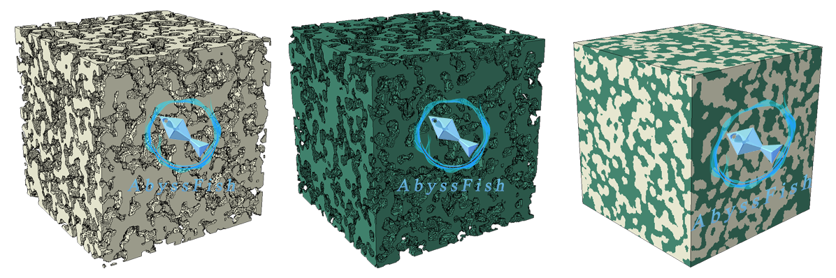 Abaqus三维孔隙介质3D多孔结构插件Random Porous Structure 3D 渊鱼