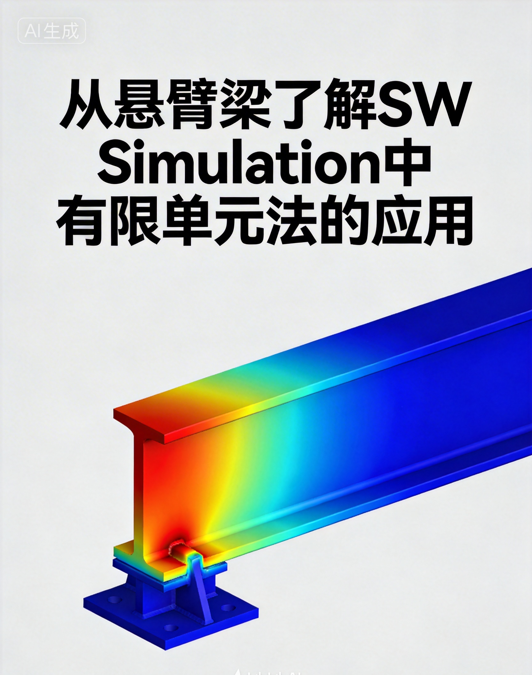 从悬臂梁了解 SW Simulation 中有限单元法的应用