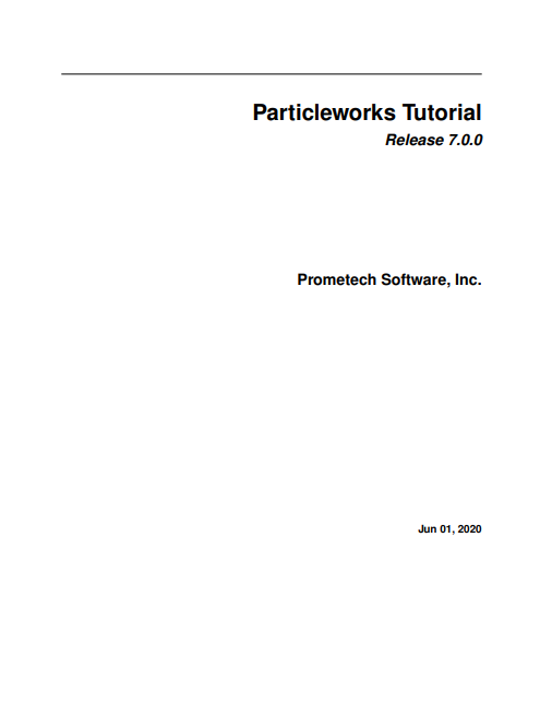 Particleworks 7.0.0 官方教程全解