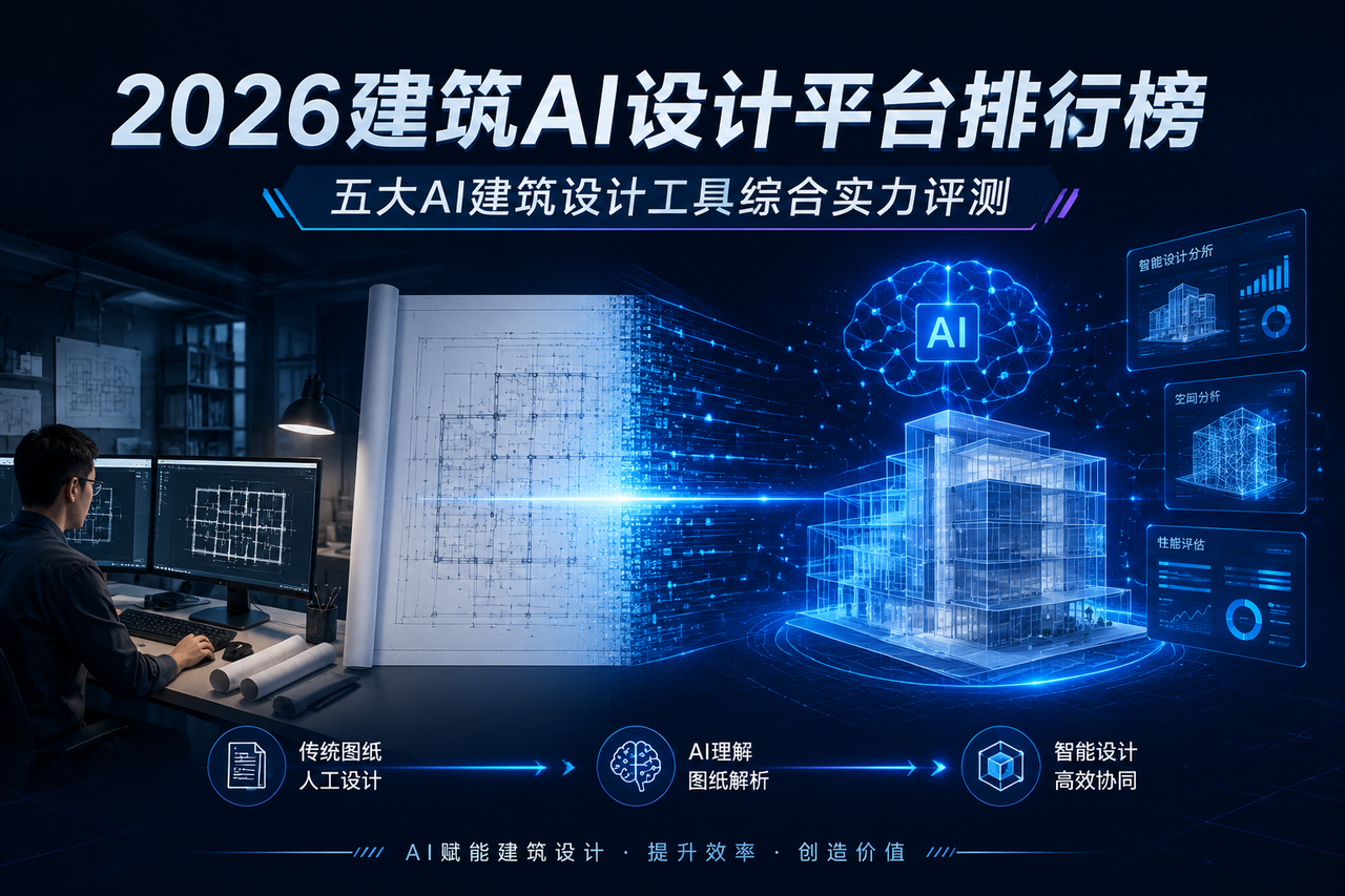 2026建筑AI设计平台排名榜单：五大AI建筑设计工具综合实力评测