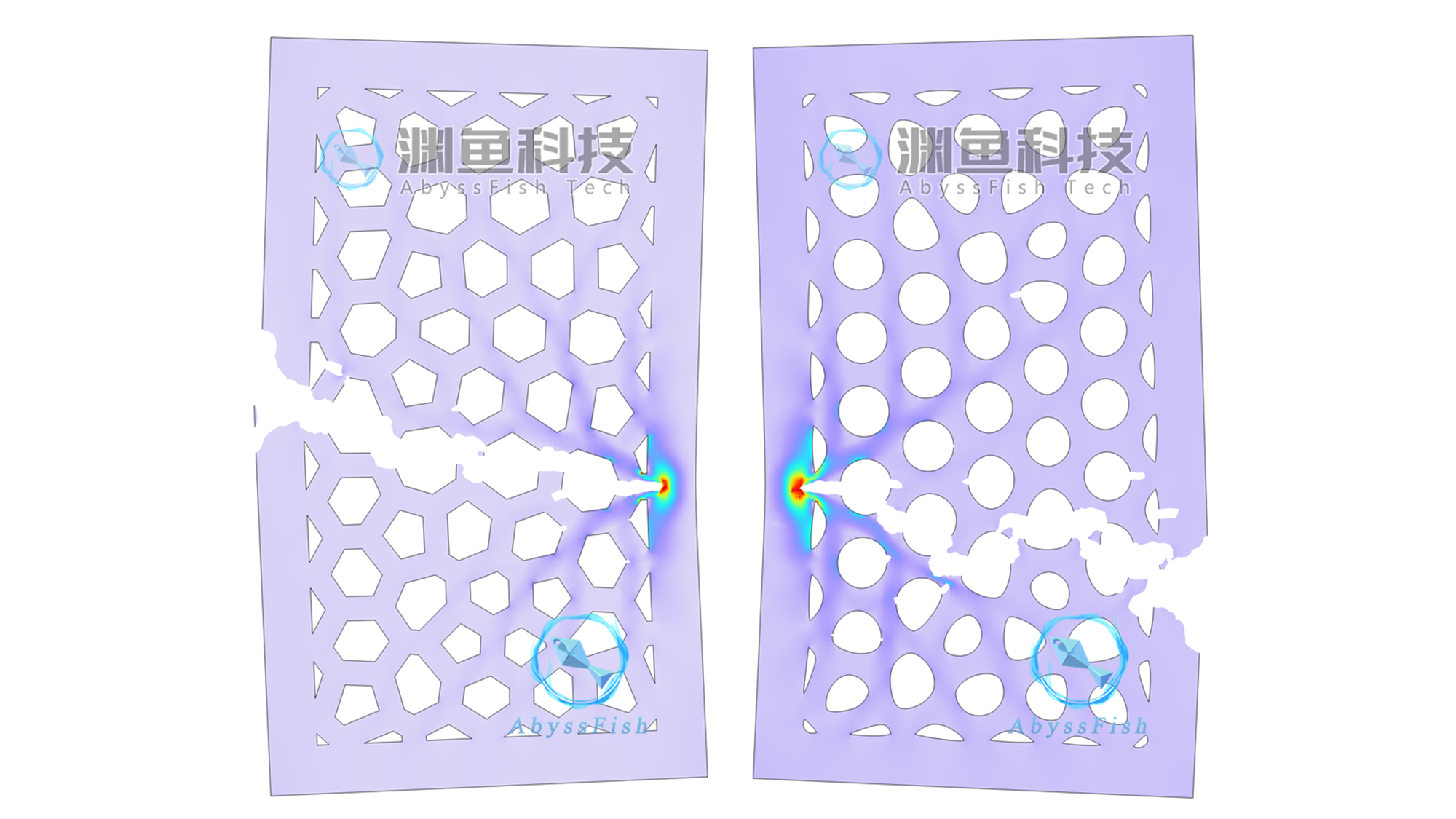 COMSOL多孔结构板的断裂模拟及孔隙特征优化