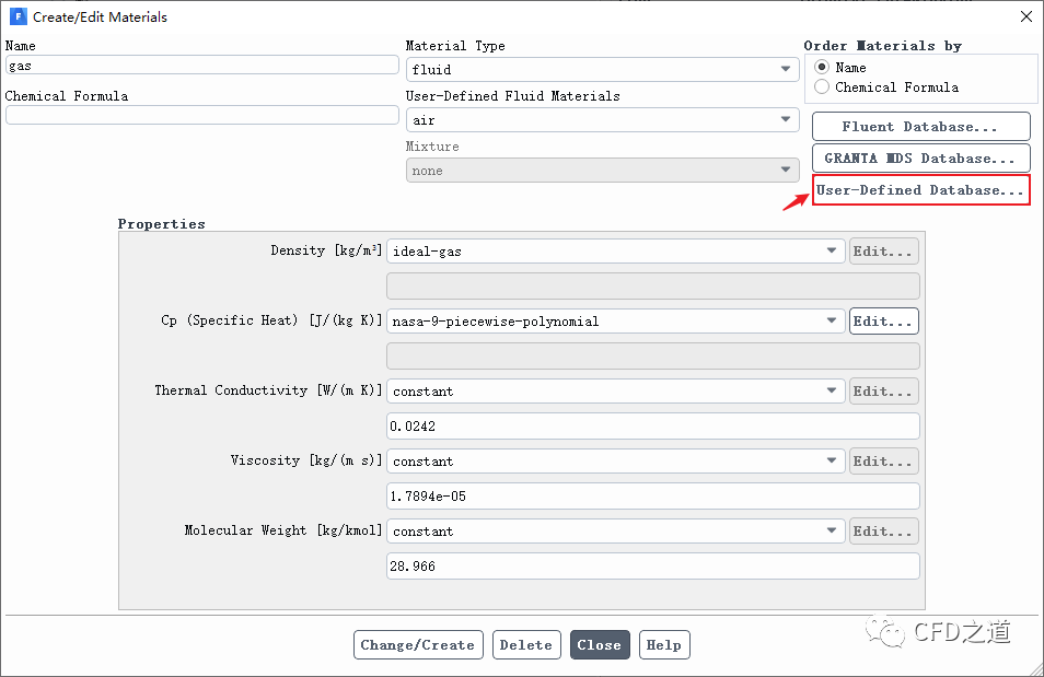 Fluent｜自定义材料数据库