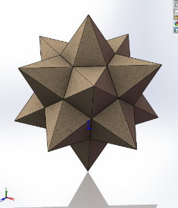用SolidWorks画一个小星形12面体