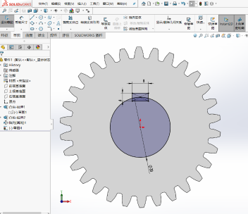 solidworks圆柱齿轮渐开画法详细步骤