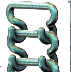 用SolidWorks画一个勾链，基准面也可以做阵列方向