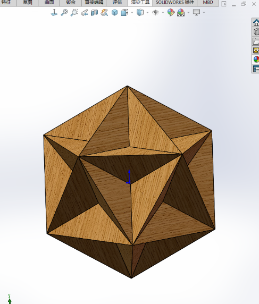 用SolidWorks把一个正20体修改成正五角星