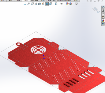 用SolidWorks建模的钣金外壳