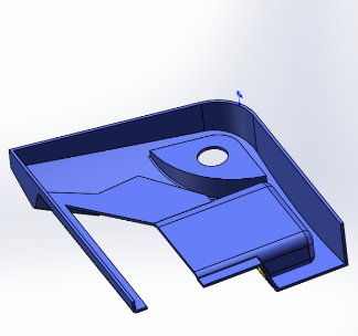 SolidWorks建模的薄壁壳体