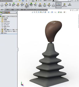 SolidWorks建模换挡杆防尘罩