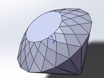 SolidWorks画一颗钻石