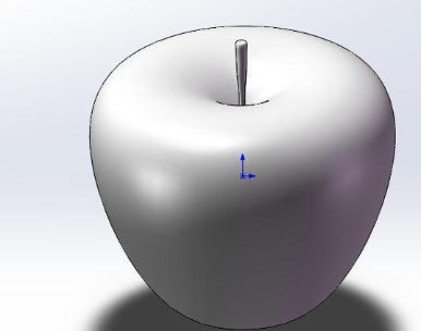 SolidWorks画一个青苹果