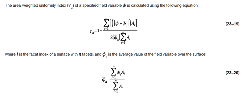 surface integral中的方法及含义及计算 参数变量如速度压力等 均匀性系数