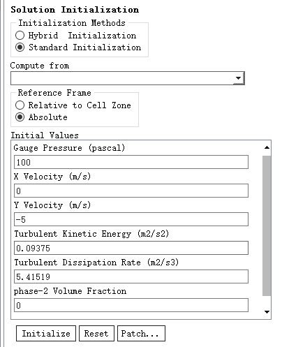 fluent 初始化 详细讲解 Hybrid  Standard 