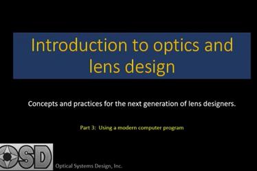 SYNOPSYS光学设计软件：Using a PC for lens