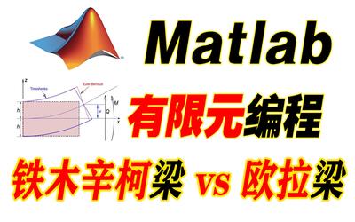 铁木辛柯梁的matlab有限元编程/欧拉-伯努利梁/剪切自锁/减缩积分/刚度矩阵