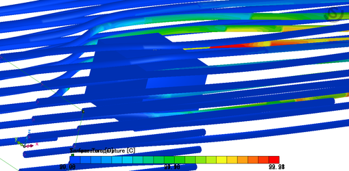 CFD 建筑环境与暖通分析基础操作：Cradle  scSTREAM扰流热流分析和强制通风散热分析