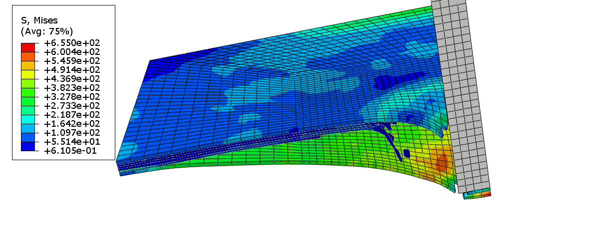 纤维金属层板冲击模型的建立与结果分析