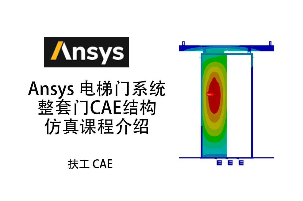 Ansys-电梯门系统-整套门-CAE结构仿真