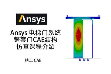 Ansys-电梯门系统-整套门-CAE结构仿真