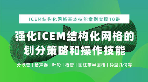 ICEM CFD结构化网格基本技能10讲（案例实操强化版）