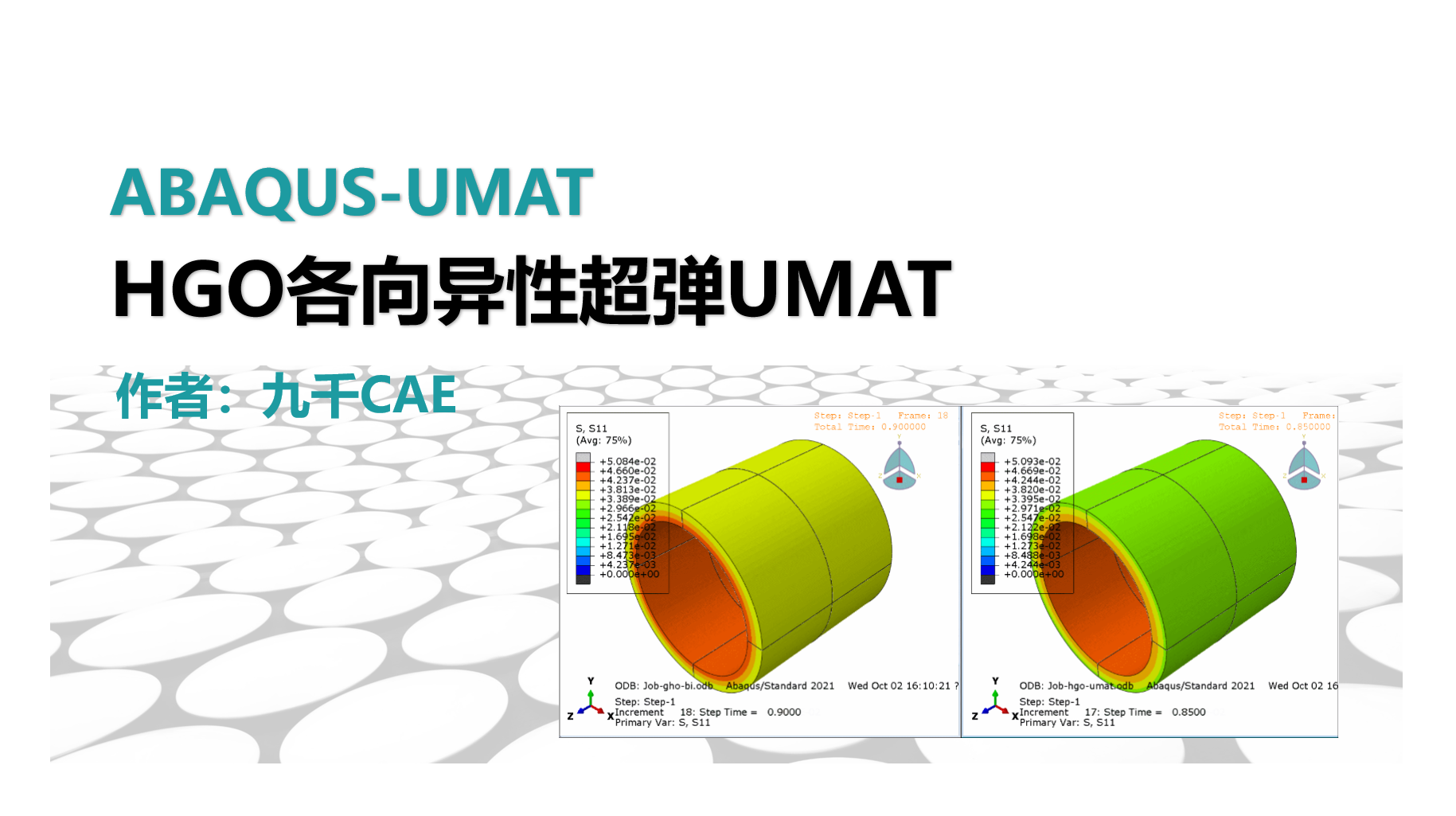 Abaqus-UMAT-HGO各向异性超弹UMAT