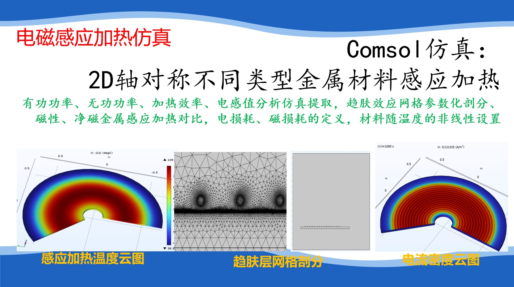 Comsol电磁感应加热仿真