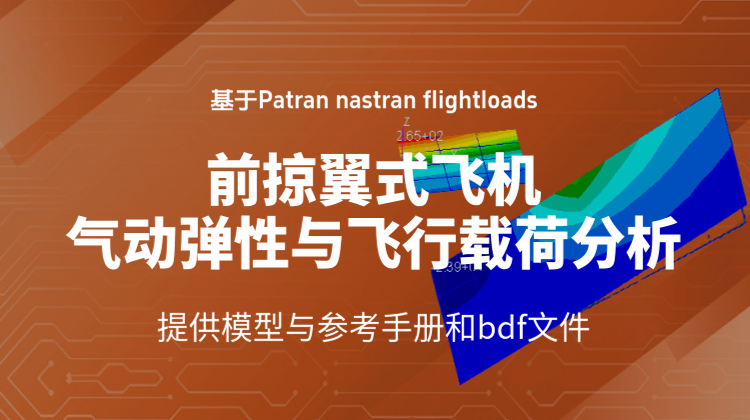 基于Patran、 Nastran飞机气动弹性分析与飞行载荷获取专题案例讲解