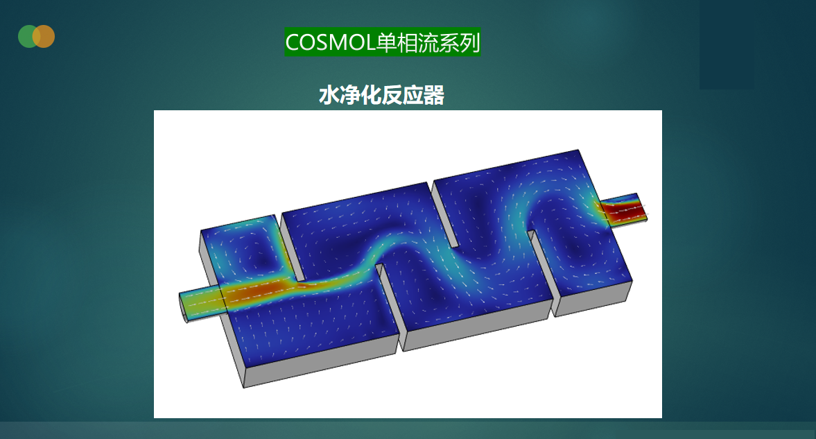 COMSOL单相流系列—水净化反应器