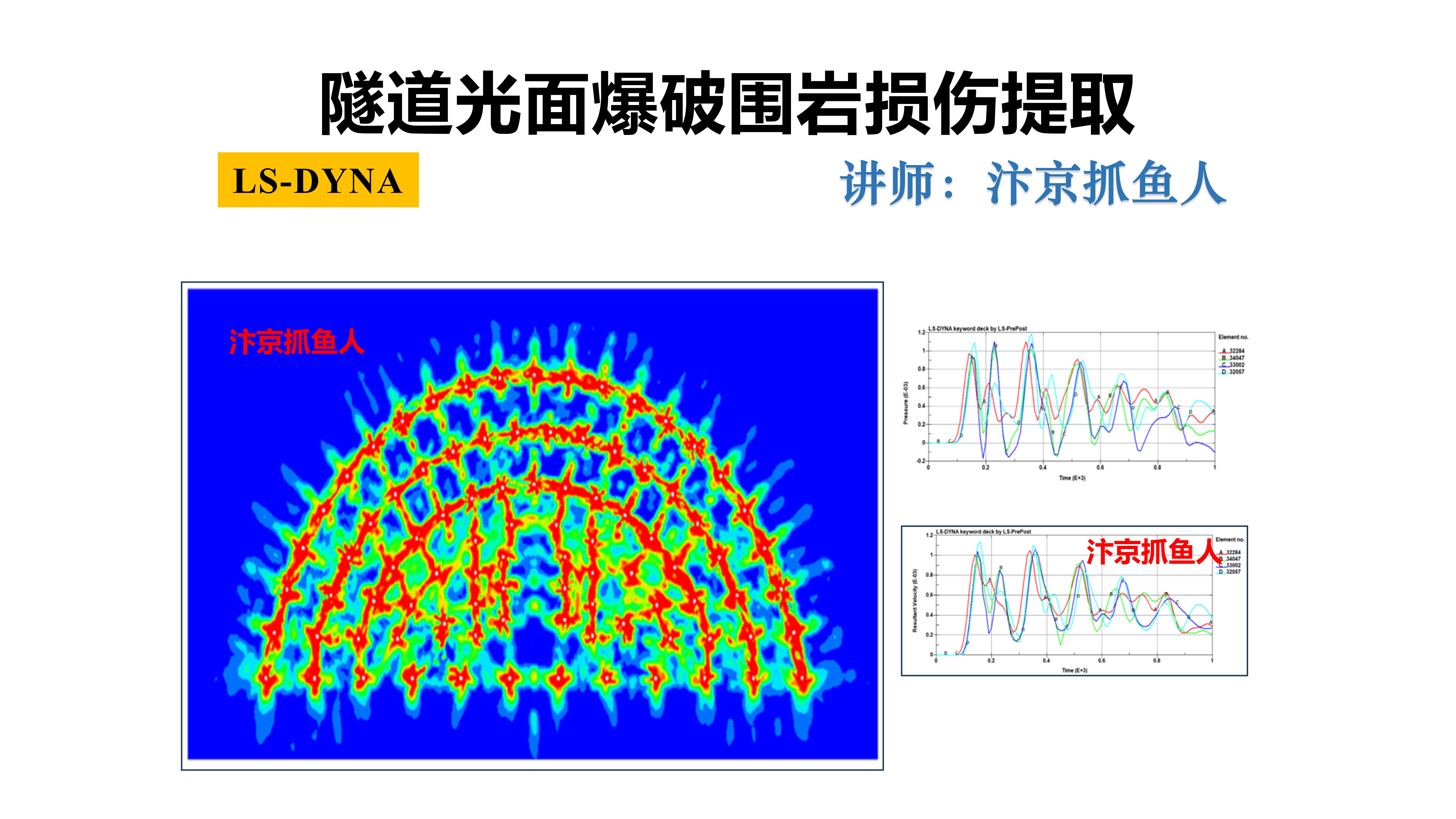 ANSYS/LS-DYNA隧道光面爆破数值模拟（CAD LS-DYNA）