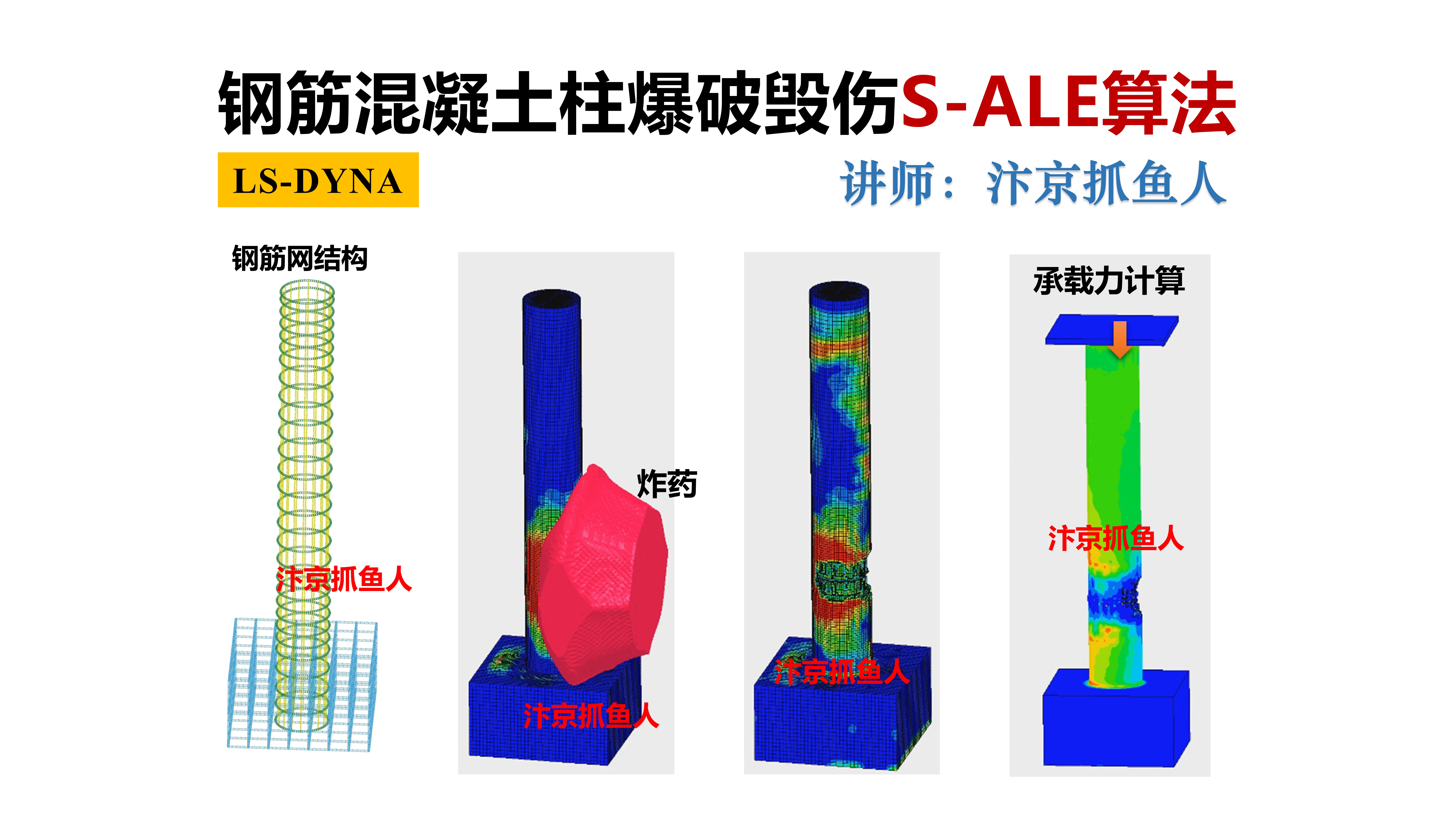 基于S-ALE算法的钢筋混凝土柱爆破毁伤模拟