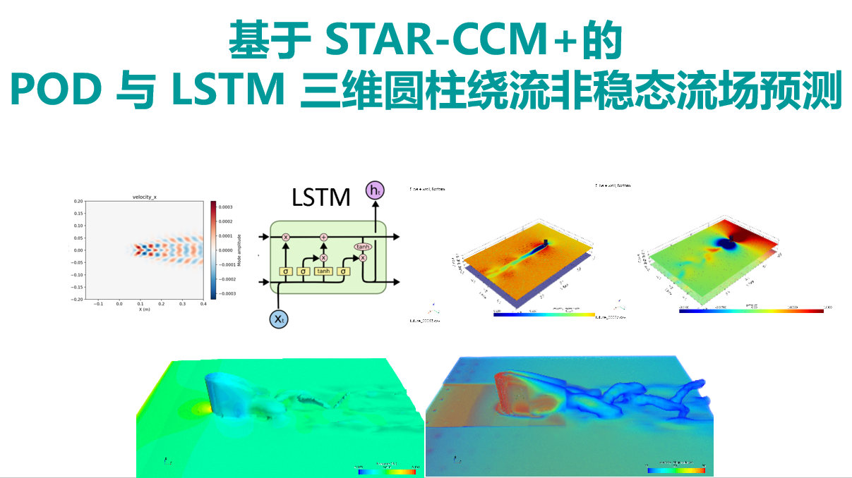 基于 STAR-CCM的 POD 与 LSTM 三维圆柱绕流非稳态流场预测