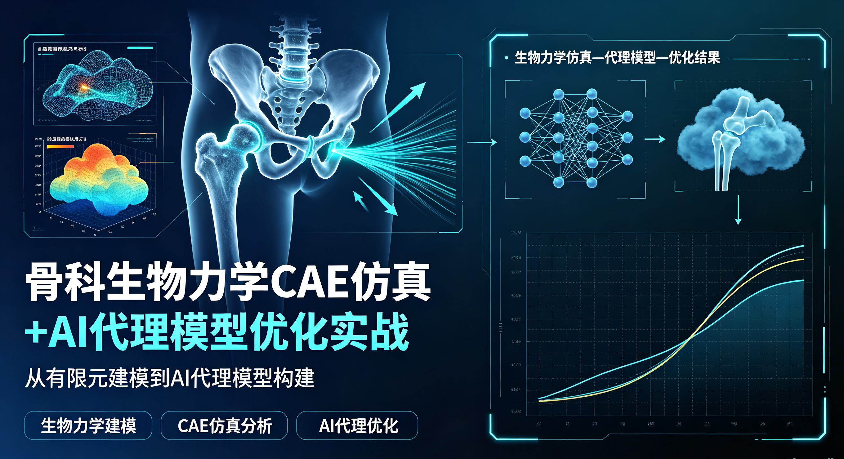 骨科生物力学CAE仿真 AI代理模型优化实战