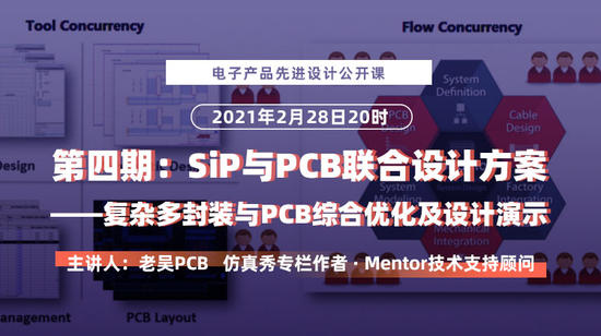 电子产品先进设计公开课 第四期：SiP与PCB联合设计方案演示