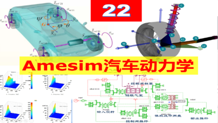 Amesim 第22期 Amesim车辆汽车动力学专题转向制动传动ABS道路ESP视频教程