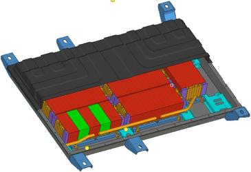 电池包模型简化及网格划分