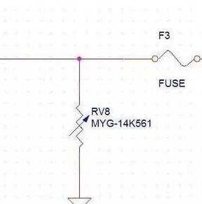 压敏电阻放保险丝前面还是后面？