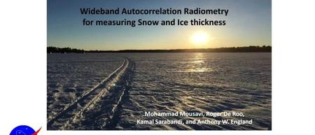 密西根大学：基于宽度自相关辐射测定的冰雪厚度测量
